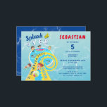 Splash Water Park Summer Waterslide Birthday Party Invitation<br><div class="desc">Choose this colourful and fun "Splash Water Park Summer Waterslide Birthday Party Invitation" and celebrate his or her birthday at the Water Park, with friends and family. For matching items, or a coordinated product made just for you, please message me via Zazzle Chat and I would be happy to assist...</div>