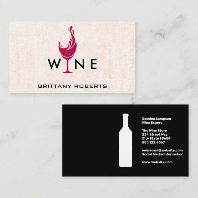 Splash Wine  Business Card (Front/Back)