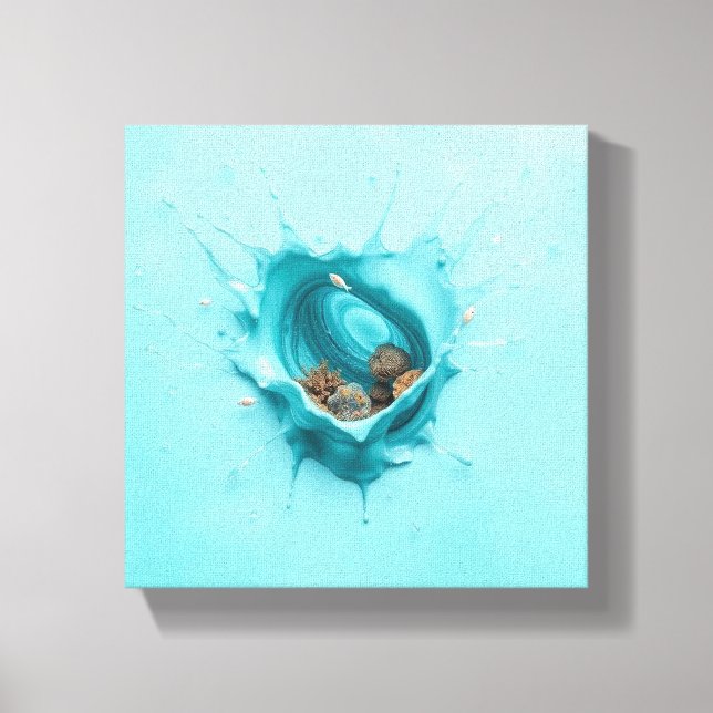 Splash World Canvas Print (Front)