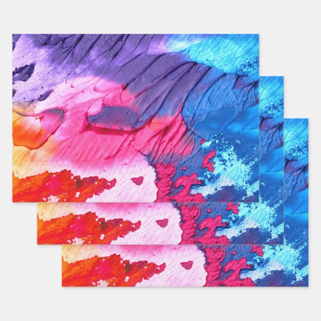 Splash  wrapping paper sheet (Set)