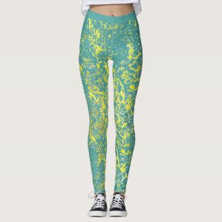 splash yellow leggings