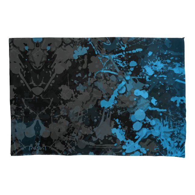 Splashes, Lines, and Vibrant Chaos Pillowcase (Front)