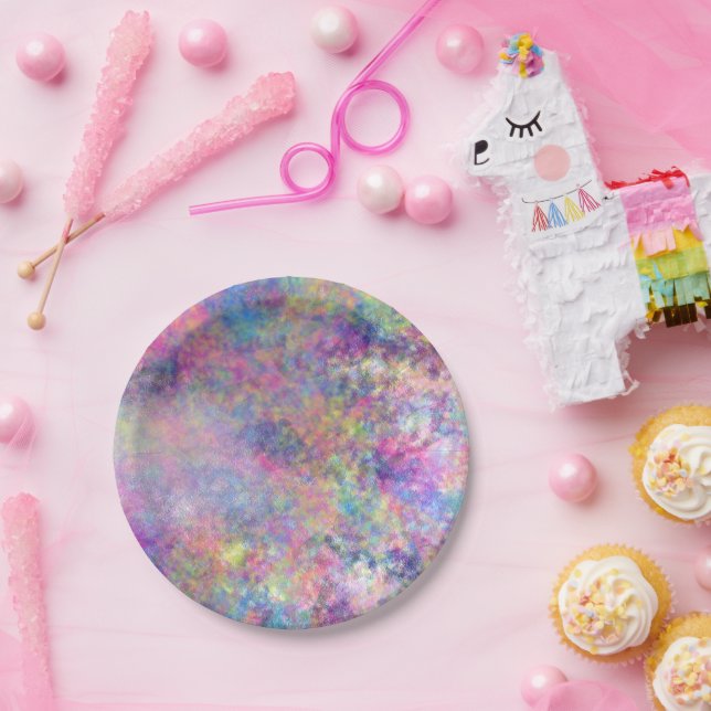 Splashes of Colour Paper Plate (Party)