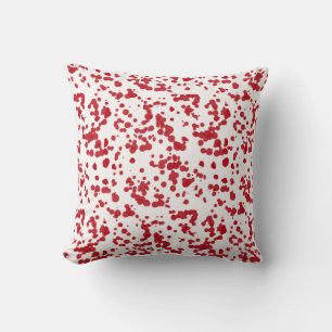 Splashes of red paint cushion