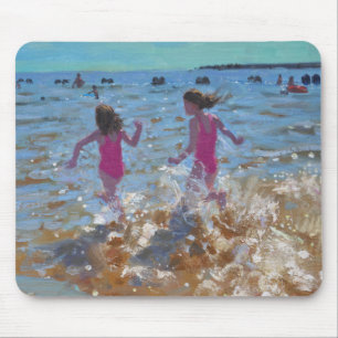 Splashing in the sea Clacton. 2014 Mouse Pad
