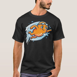 Splashing Orange Summer Vibes Pool T-Shirt