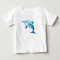 Splashy Blue Dolphin