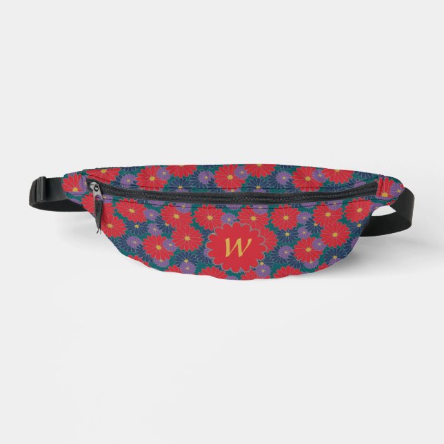 Splashy Fall Floral Bum Bags (Front)