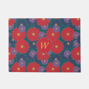 Splashy Fall Floral Doormat