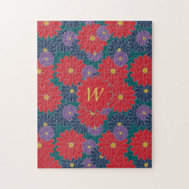 Splashy Fall Floral Puzzle (Vertical)