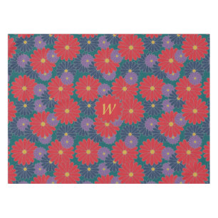 Splashy Fall Floral Tablecloth