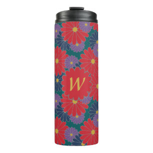 Splashy Fall Floral Thermal Tumbler