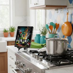 Splashy food "What's cookin'" recipe Notebook