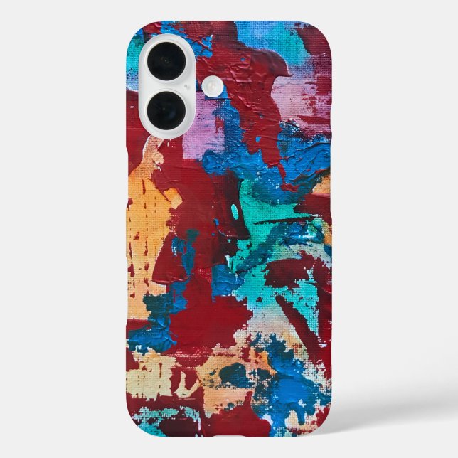 Splashy-Hand Painted Abstract Art Case-Mate iPhone Case (Back)