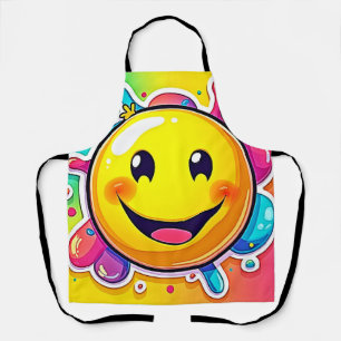Splashy Happy Emoji Fun Apron