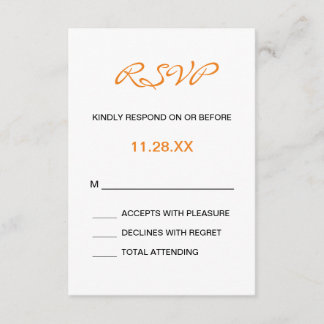 Splashy Monogram Wedding RSVP