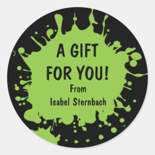 Splat Gift Sticker