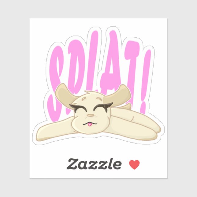 Splat Puppy Vinyl Sticker  (Sheet)