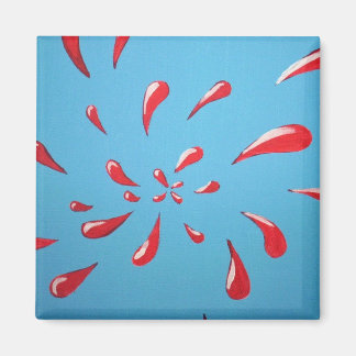 "Splat!" Square Magnet