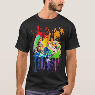 Splatoon Pride Stay Fresh Rainbow Paint Splat Zip T-Shirt