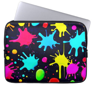 Splatter Art Burst Laptop Sleeve