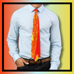 Splatter Art Citrus Orange Yellow Abstract Art  Tie<br><div class="desc">Crazy colourful splatter art. Unique and original artwork from the Loud and Sassy store in vibrant orange and yellow. Perfect for lovers of abstract art and bright colours. Makes a great gift and a fun stocking filler!</div>