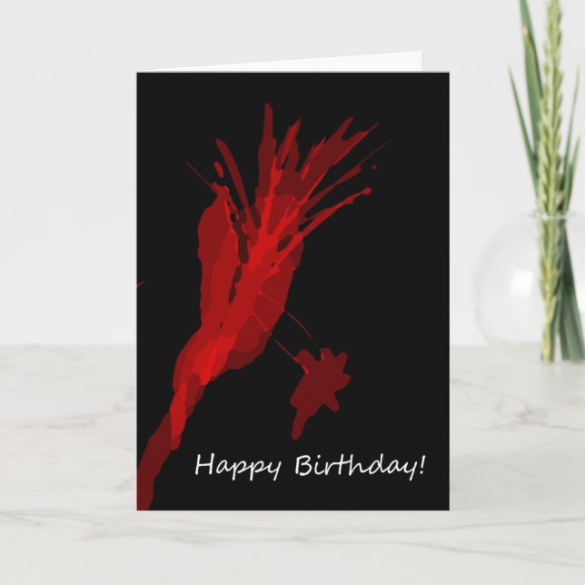Splatter Birthday Card (Front)