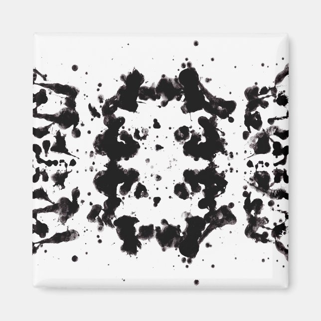 Splatter Black and White Magnet (Front)