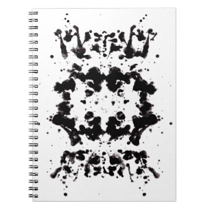 Splatter Black and White Notebook