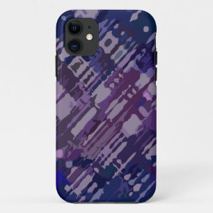 Splatter Design - blue magenta iPhone 11 Case