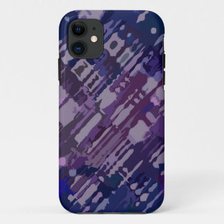 Splatter Design - blue magenta iPhone 11 Case