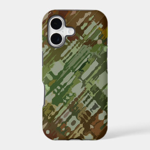 Splatter Design - green brown camouflage