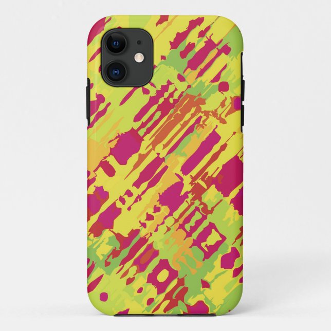 Splatter Design - yellow pink Case-Mate iPhone Case (Back)