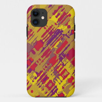 Splatter Design - yellow red iPhone 11 Case