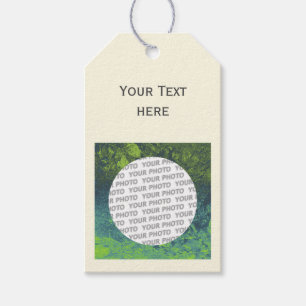 Splatter Frame V + your photo, text & backgr. Gift Tags
