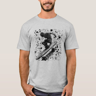 Splatter Graphic Skateboard T-Shirt