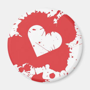Splatter Heart Magnet