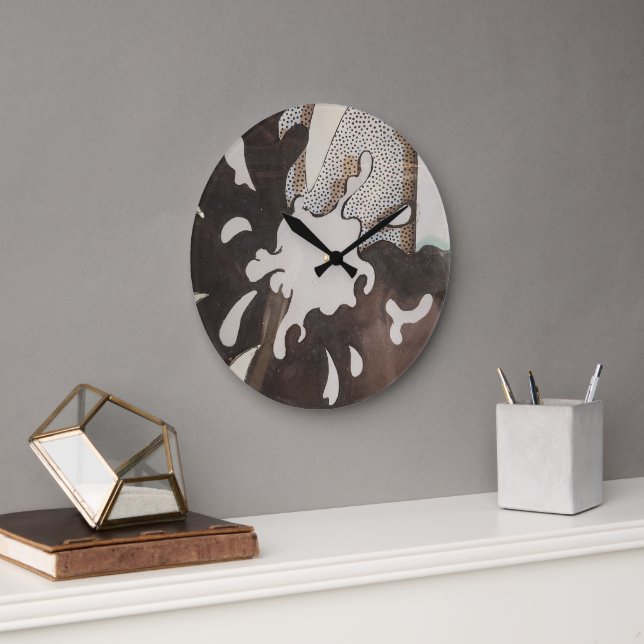 splatter large clock (Office)