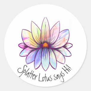 Splatter lotus the sticker