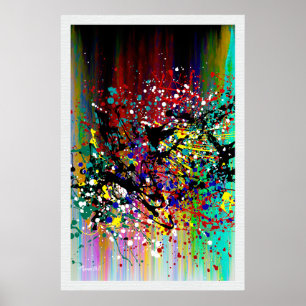 Splatter Mucho  Paint Splatter Poster