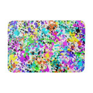 Splatter Paint Bath Mat