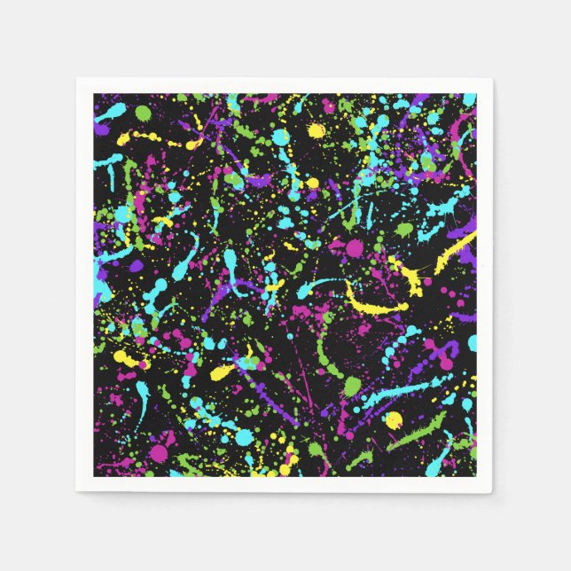 Splatter Paint-Colourful- Napkin (Front)