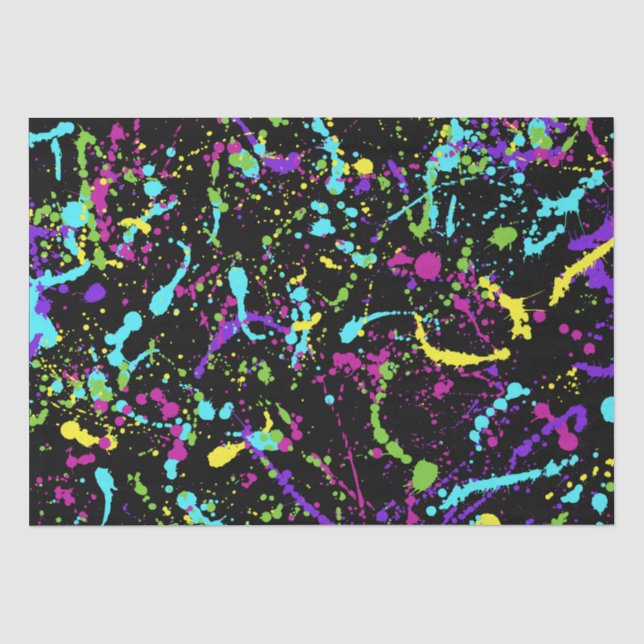 Splatter Paint-Colourful- Tissue Paper (Front)