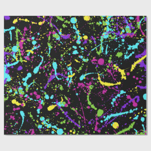 Splatter Paint-Colourful- Wrapping Paper