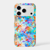 Splatter Paint Rainbow of Bright Colour Background