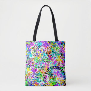 Splatter Paint Tote Bag
