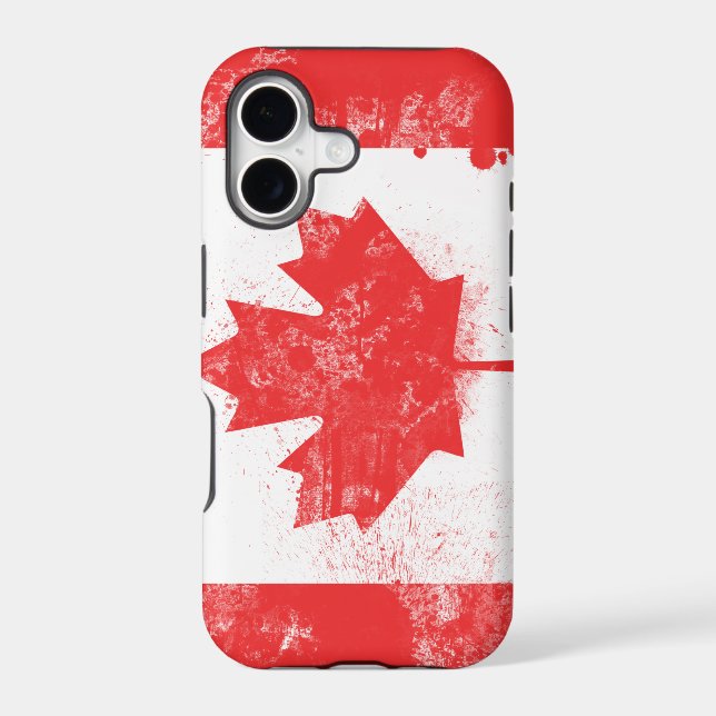 Splatter Painted Flag of Canada (Back)