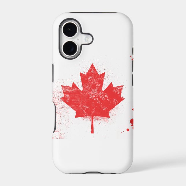 Splatter Painted Flag of Canada (Back)