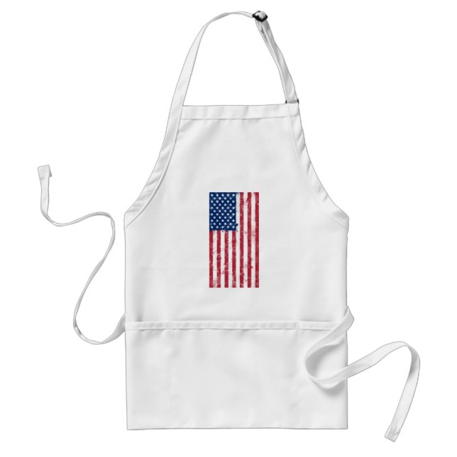 Splatter Painted Flag of the USA Standard Apron (Front)