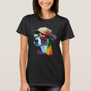 Splatter Pup Abstract Dog Dog  Canine 26 T-Shirt